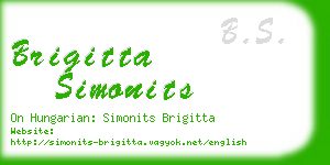 brigitta simonits business card